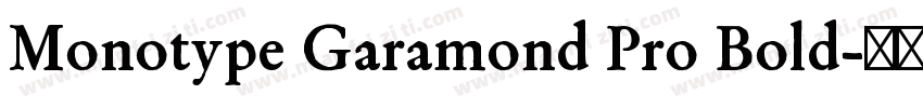 Monotype Garamond Pro Bold字体转换